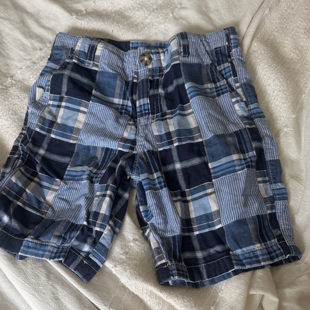 Gymboree Blue Plaid Shorts